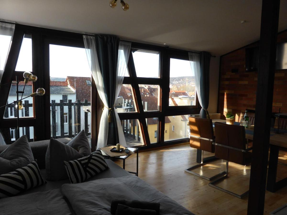 Apartment Skyline Of Jena, Luxurioes, Einzigartig, Free Wifi, Parkplatz, Klimatisiert, Zentral Esterno foto