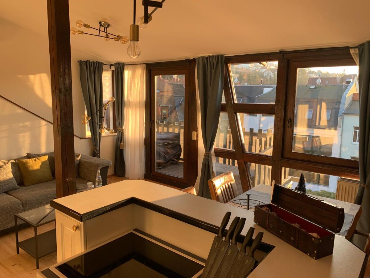 Apartment Skyline Of Jena, Luxurioes, Einzigartig, Free Wifi, Parkplatz, Klimatisiert, Zentral Esterno foto