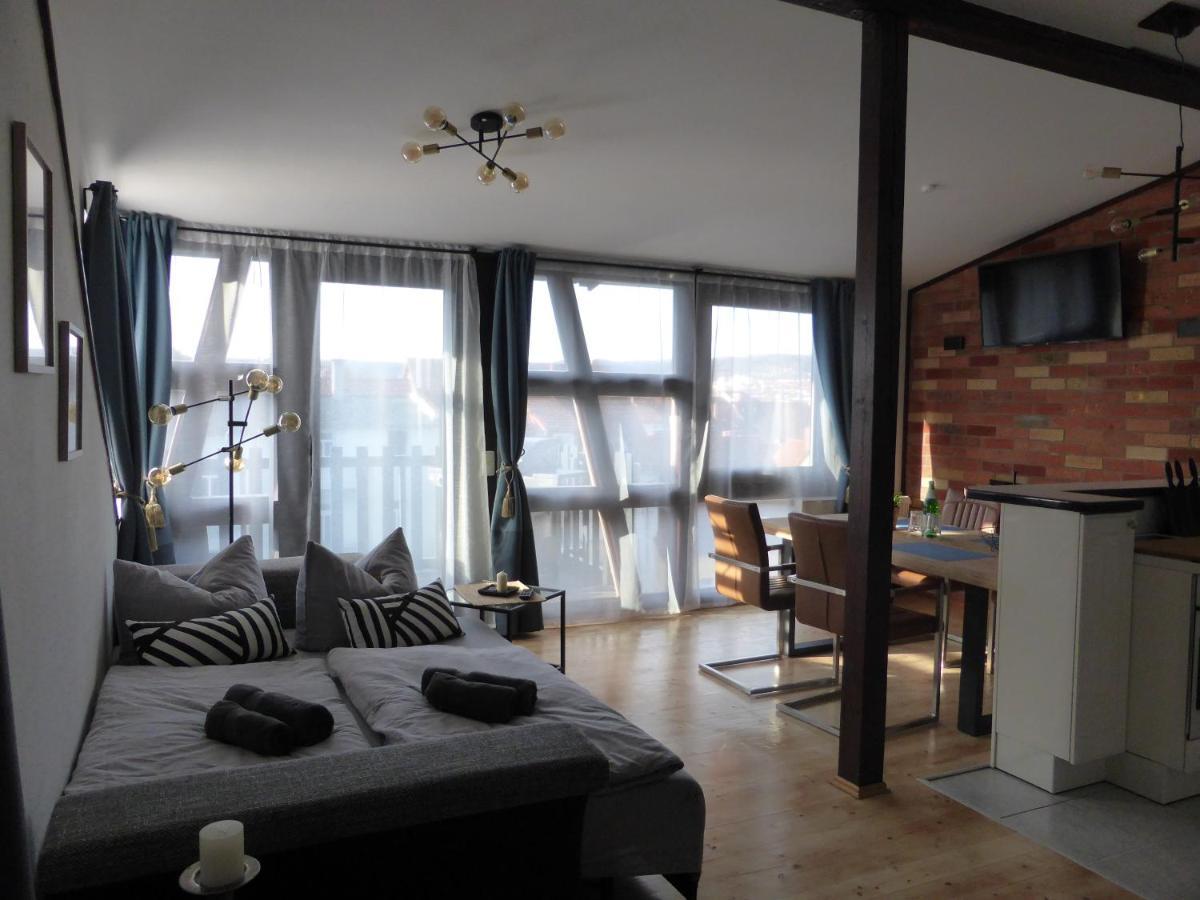 Apartment Skyline Of Jena, Luxurioes, Einzigartig, Free Wifi, Parkplatz, Klimatisiert, Zentral Esterno foto